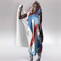 Toni Morrison Hooded Blanket Abstract Wings Design Empowering Quote Dual Portrait Celebration of Literary Freedom - Wonder Print Shop