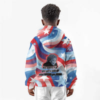 Toni Morrison Kid Hoodie Abstract Wings Design Empowering Quote Dual Portrait Celebration of Literary Freedom - Wonder Print Shop