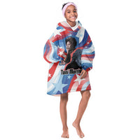 Toni Morrison Kid Wearable Blanket Hoodie Abstract Wings Design Empowering Quote Dual Portrait Celebration of Literary Freedom - Wonder Print Shop
