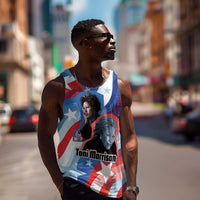 Toni Morrison Men Tank Top Abstract Wings Design Empowering Quote Dual Portrait Celebration of Literary Freedom - Wonder Print Shop