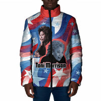 Toni Morrison Padded Jacket Abstract Wings Design Empowering Quote Dual Portrait Celebration of Literary Freedom - Wonder Print Shop