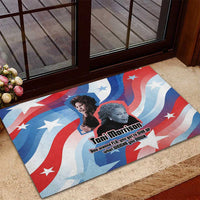 Toni Morrison Rubber Doormat Abstract Wings Design Empowering Quote Dual Portrait Celebration of Literary Freedom - Wonder Print Shop