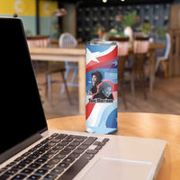 Toni Morrison Skinny Tumbler Abstract Wings Design Empowering Quote Dual Portrait Celebration of Literary Freedom - Wonder Print Shop