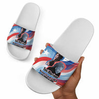 Toni Morrison Slide Sandals Abstract Wings Design Empowering Quote Dual Portrait Celebration of Literary Freedom - Wonder Print Shop