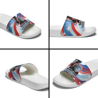 Toni Morrison Slide Sandals Abstract Wings Design Empowering Quote Dual Portrait Celebration of Literary Freedom - Wonder Print Shop