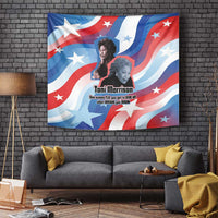 Toni Morrison Tapestry Abstract Wings Design Empowering Quote Dual Portrait Celebration of Literary Freedom - Wonder Print Shop