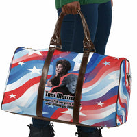 Toni Morrison Travel Bag Abstract Wings Design Empowering Quote Dual Portrait Celebration of Literary Freedom - Wonder Print Shop