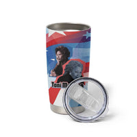 Toni Morrison Tumbler Cup Abstract Wings Design Empowering Quote Dual Portrait Celebration of Literary Freedom - Wonder Print Shop