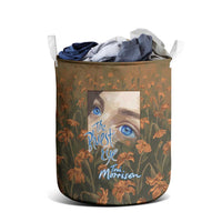 Toni Morrison Laundry Basket Floral Themed Design Featuring The Bluest Eye Cover Art Thought-Provoking Quote - Wonder Print Shop
