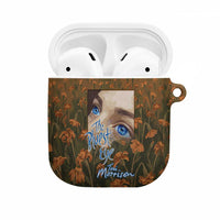 Toni Morrison AirPods Case Floral Themed Design Featuring The Bluest Eye Cover Art Thought-Provoking Quote - Wonder Print Shop