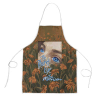 Toni Morrison Apron Floral Themed Design Featuring The Bluest Eye Cover Art Thought-Provoking Quote - Wonder Print Shop