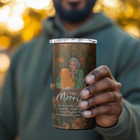 Toni Morrison 4 in 1 Can Cooler Tumbler Floral Themed Design Featuring The Bluest Eye Cover Art Thought-Provoking Quote - Wonder Print Shop