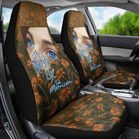 Toni Morrison Car Seat Cover Floral Themed Design Featuring The Bluest Eye Cover Art Thought-Provoking Quote - Wonder Print Shop