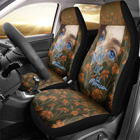 Toni Morrison Car Seat Cover Floral Themed Design Featuring The Bluest Eye Cover Art Thought-Provoking Quote - Wonder Print Shop