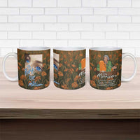 Toni Morrison Ceramic Mug Floral Themed Design Featuring The Bluest Eye Cover Art Thought-Provoking Quote - Wonder Print Shop
