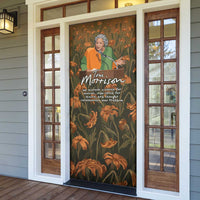 Toni Morrison Door Cover Floral Themed Design Featuring The Bluest Eye Cover Art Thought-Provoking Quote - Wonder Print Shop
