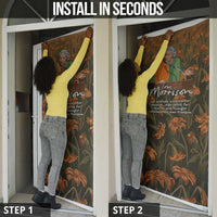 Toni Morrison Door Cover Floral Themed Design Featuring The Bluest Eye Cover Art Thought-Provoking Quote - Wonder Print Shop