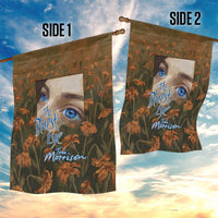 Toni Morrison Garden Flag Floral Themed Design Featuring The Bluest Eye Cover Art Thought-Provoking Quote - Wonder Print Shop