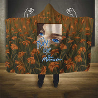 Toni Morrison Hooded Blanket Floral Themed Design Featuring The Bluest Eye Cover Art Thought-Provoking Quote - Wonder Print Shop
