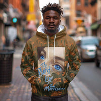 Toni Morrison Hoodie Floral Themed Design Featuring The Bluest Eye Cover Art Thought-Provoking Quote - Wonder Print Shop