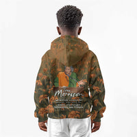 Toni Morrison Kid Hoodie Floral Themed Design Featuring The Bluest Eye Cover Art Thought-Provoking Quote - Wonder Print Shop