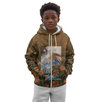 Toni Morrison Kid Hoodie Floral Themed Design Featuring The Bluest Eye Cover Art Thought-Provoking Quote - Wonder Print Shop