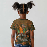 Toni Morrison Kid T shirt Floral Themed Design Featuring The Bluest Eye Cover Art Thought-Provoking Quote - Wonder Print Shop