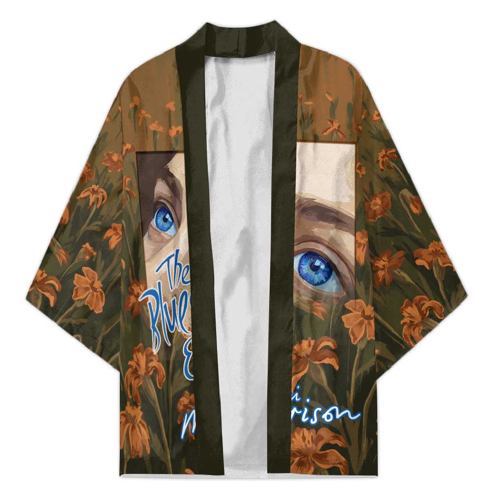 Toni Morrison Kimono Floral Themed Design Featuring The Bluest Eye Cover Art Thought-Provoking Quote - Wonder Print Shop