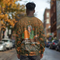 Toni Morrison Long Sleeve Shirt Floral Themed Design Featuring The Bluest Eye Cover Art Thought-Provoking Quote - Wonder Print Shop