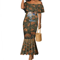 Toni Morrison Mermaid Dress Floral Themed Design Featuring The Bluest Eye Cover Art Thought-Provoking Quote - Wonder Print Shop