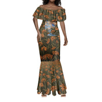Toni Morrison Mermaid Dress Floral Themed Design Featuring The Bluest Eye Cover Art Thought-Provoking Quote - Wonder Print Shop