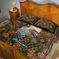Toni Morrison Quilt Bed Set Floral Themed Design Featuring The Bluest Eye Cover Art Thought-Provoking Quote - Wonder Print Shop