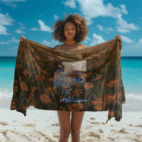 Toni Morrison Sarong Floral Themed Design Featuring The Bluest Eye Cover Art Thought-Provoking Quote - Wonder Print Shop