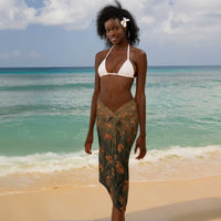 Toni Morrison Sarong Floral Themed Design Featuring The Bluest Eye Cover Art Thought-Provoking Quote - Wonder Print Shop