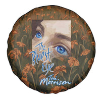 Toni Morrison Spare Tire Cover Floral Themed Design Featuring The Bluest Eye Cover Art Thought-Provoking Quote - Wonder Print Shop