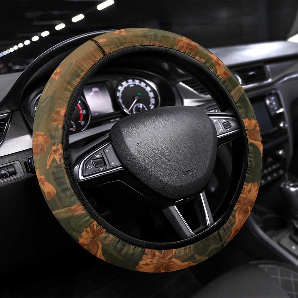 Toni Morrison Steering Wheel Cover Floral Themed Design Featuring The Bluest Eye Cover Art Thought-Provoking Quote - Wonder Print Shop