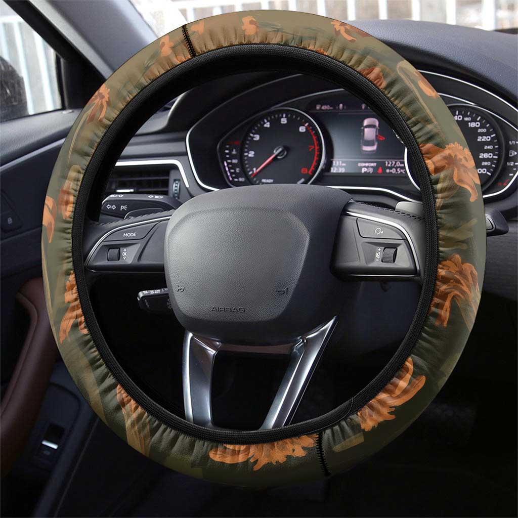 Toni Morrison Steering Wheel Cover Floral Themed Design Featuring The Bluest Eye Cover Art Thought-Provoking Quote - Wonder Print Shop