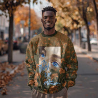 Toni Morrison Sweatshirt Floral Themed Design Featuring The Bluest Eye Cover Art Thought-Provoking Quote - Wonder Print Shop