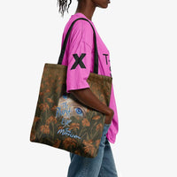 Toni Morrison Tote Bag Floral Themed Design Featuring The Bluest Eye Cover Art Thought-Provoking Quote - Wonder Print Shop