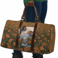 Toni Morrison Travel Bag Floral Themed Design Featuring The Bluest Eye Cover Art Thought-Provoking Quote - Wonder Print Shop