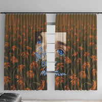 Toni Morrison Window Curtain Floral Themed Design Featuring The Bluest Eye Cover Art Thought-Provoking Quote - Wonder Print Shop