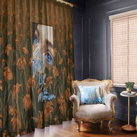 Toni Morrison Window Curtain Floral Themed Design Featuring The Bluest Eye Cover Art Thought-Provoking Quote - Wonder Print Shop