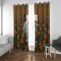 Toni Morrison Window Curtain Floral Themed Design Featuring The Bluest Eye Cover Art Thought-Provoking Quote - Wonder Print Shop