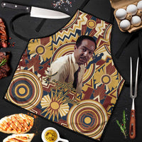 Langston Hughes Apron Vibrant Jazz Age Pattern - Typewriter and Silhouettes Celebration of Harlem Renaissance - Wonder Print Shop