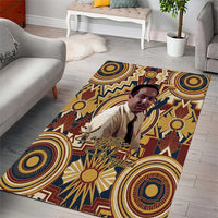 Langston Hughes Area Rug Vibrant Jazz Age Pattern - Typewriter and Silhouettes Celebration of Harlem Renaissance - Wonder Print Shop