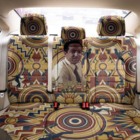 Langston Hughes Back Car Seat Cover Vibrant Jazz Age Pattern - Typewriter and Silhouettes Celebration of Harlem Renaissance - Wonder Print Shop