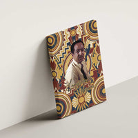 Langston Hughes Canvas Wall Art Vibrant Jazz Age Pattern - Typewriter and Silhouettes Celebration of Harlem Renaissance - Wonder Print Shop
