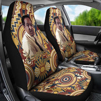 Langston Hughes Car Seat Cover Vibrant Jazz Age Pattern - Typewriter and Silhouettes Celebration of Harlem Renaissance - Wonder Print Shop