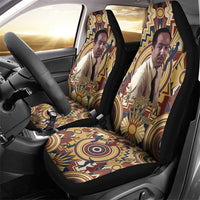 Langston Hughes Car Seat Cover Vibrant Jazz Age Pattern - Typewriter and Silhouettes Celebration of Harlem Renaissance - Wonder Print Shop