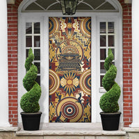Langston Hughes Door Cover Vibrant Jazz Age Pattern - Typewriter and Silhouettes Celebration of Harlem Renaissance - Wonder Print Shop